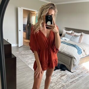Burnt Orange Romper